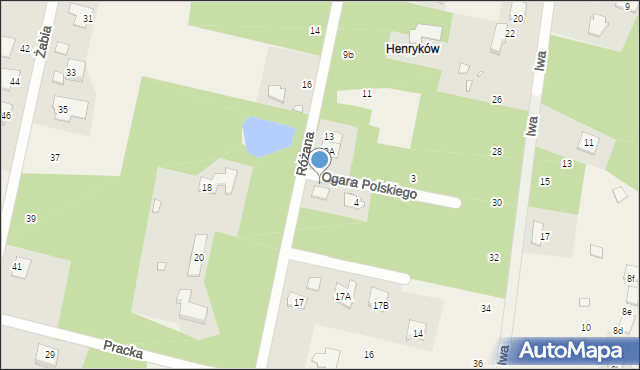 Henryków-Urocze, Ogara Polskiego, 2, mapa Henryków-Urocze