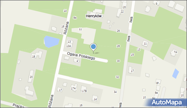 Henryków-Urocze, Ogara Polskiego, 3, mapa Henryków-Urocze