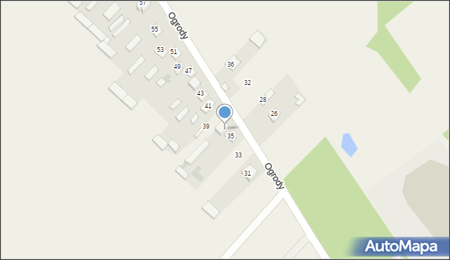 Hucisko, Ogrody, 37, mapa Hucisko