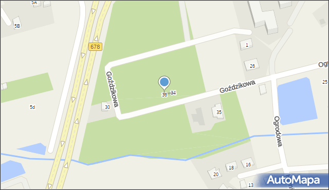 Ignatki-Osiedle, Ogrodowa, 36, mapa Ignatki-Osiedle