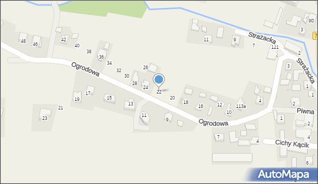 Iwanowice Włościańskie, Ogrodowa, 22, mapa Iwanowice Włościańskie