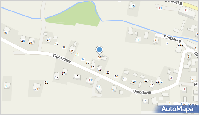 Iwanowice Włościańskie, Ogrodowa, 26, mapa Iwanowice Włościańskie