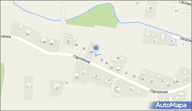 Iwanowice Włościańskie, Ogrodowa, 34, mapa Iwanowice Włościańskie