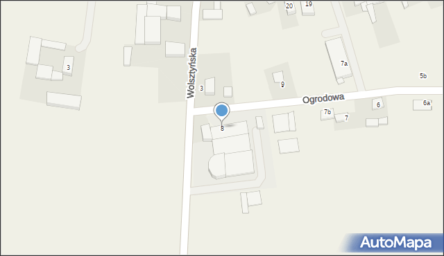 Jabłonna, Ogrodowa, 8, mapa Jabłonna