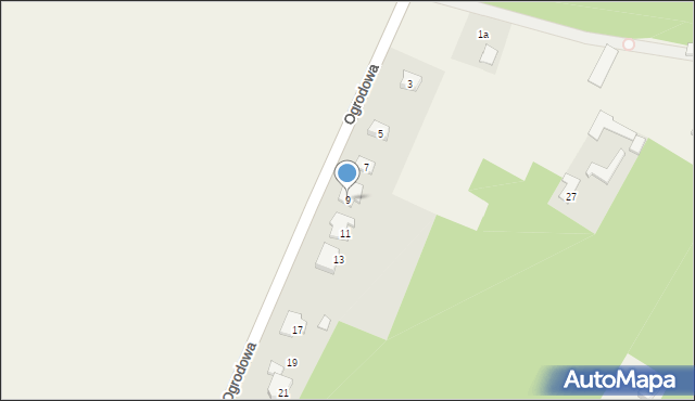 Jadwisin, Ogrodowa, 9, mapa Jadwisin