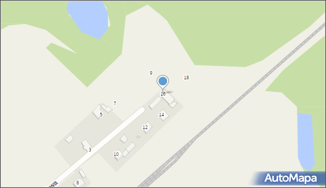 Jamielnik, Ogrodowa, 16, mapa Jamielnik