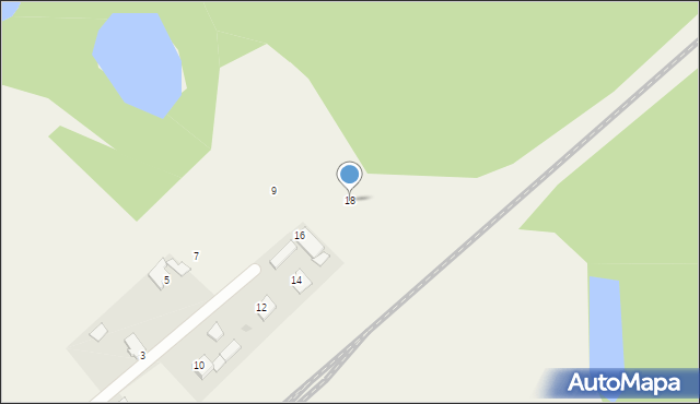 Jamielnik, Ogrodowa, 18, mapa Jamielnik