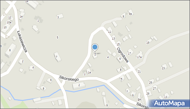 Jedlicze, Ogrodowa, 2, mapa Jedlicze