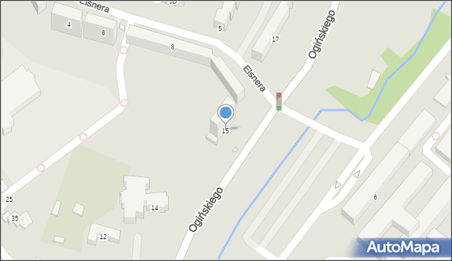 Jelenia Góra, Ogińskiego Michała Kleofasa, 15, mapa Jelenia Góra