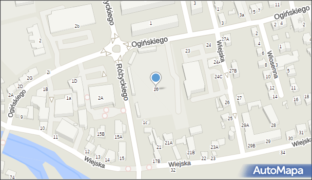 Jelenia Góra, Ogińskiego Michała Kleofasa, 16, mapa Jelenia Góra