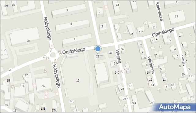 Jelenia Góra, Ogińskiego Michała Kleofasa, 23, mapa Jelenia Góra