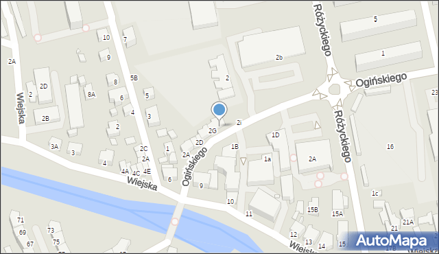 Jelenia Góra, Ogińskiego Michała Kleofasa, 2H, mapa Jelenia Góra