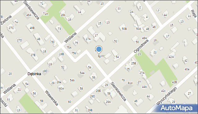 Józefów, Ogrodowa, 79, mapa Józefów