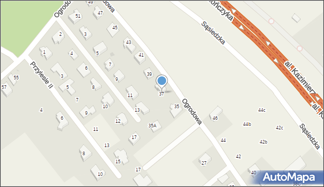 Juszkowo, Ogrodowa, 37, mapa Juszkowo