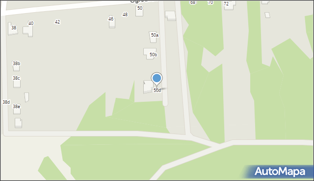 Kałuszyn, Ogrodowa, 50d, mapa Kałuszyn