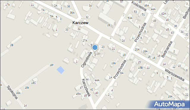Karczew, Ogrodowa, 2, mapa Karczew
