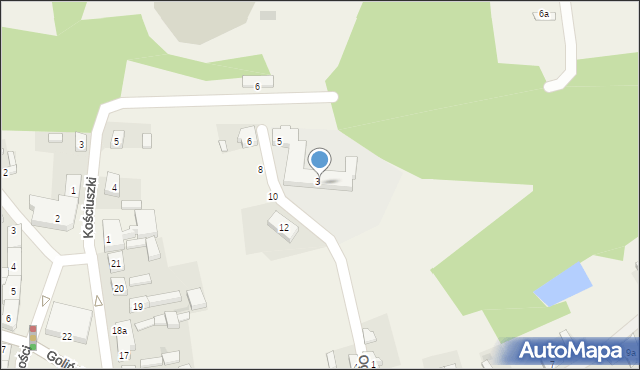 Kazimierz Biskupi, Ogrodowa, 7, mapa Kazimierz Biskupi