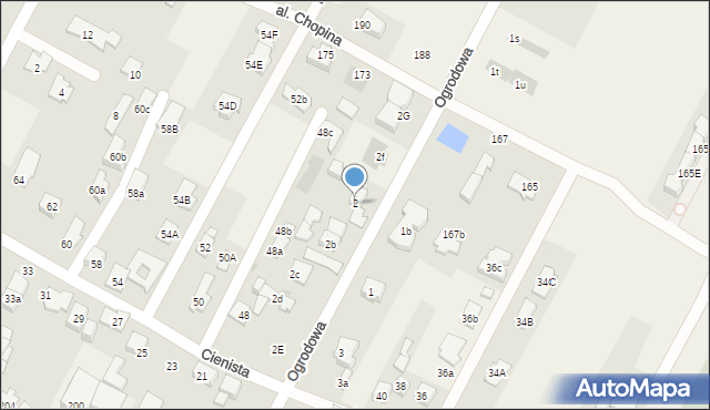 Kiełpin, Ogrodowa, 2, mapa Kiełpin