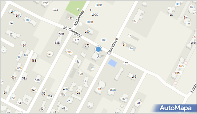 Kiełpin, Ogrodowa, 2G, mapa Kiełpin