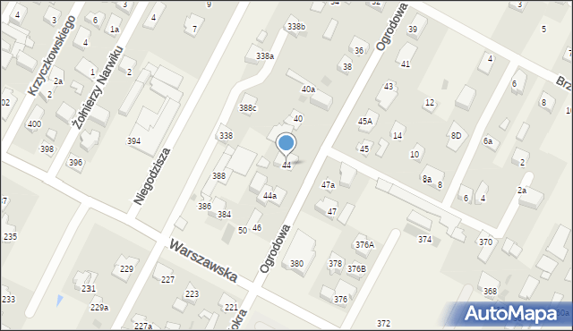 Kiełpin, Ogrodowa, 44, mapa Kiełpin