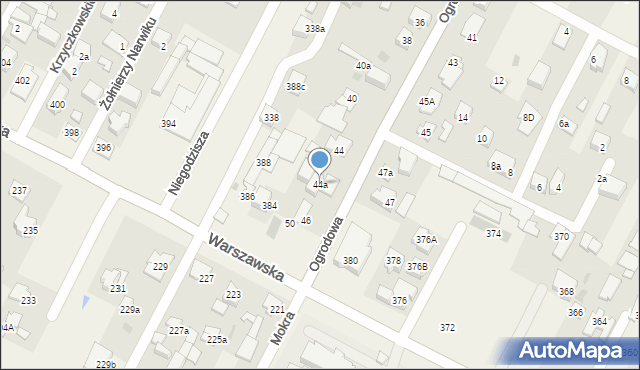 Kiełpin, Ogrodowa, 44a, mapa Kiełpin