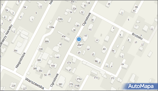 Kiełpin, Ogrodowa, 45A, mapa Kiełpin