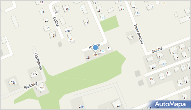 Klepacze, Ogrodowa, 21f, mapa Klepacze