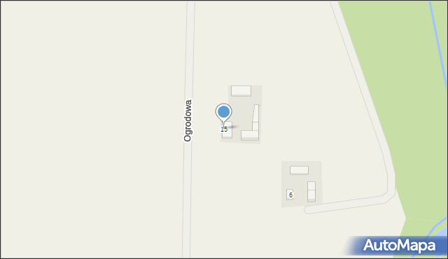 Kocerany, Ogrodowa, 15, mapa Kocerany
