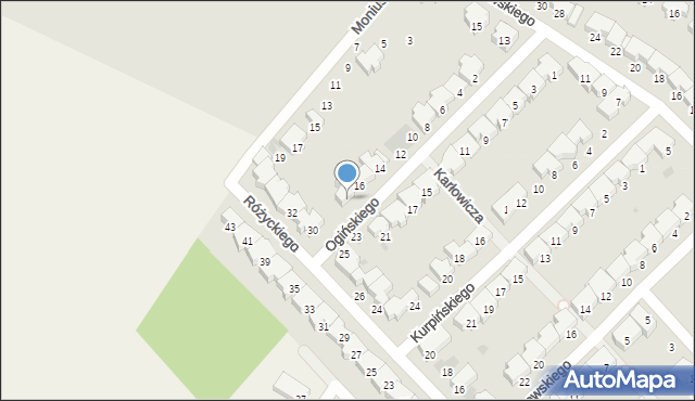 Kołobrzeg, Ogińskiego Michała Kleofasa, 18, mapa Kołobrzegu