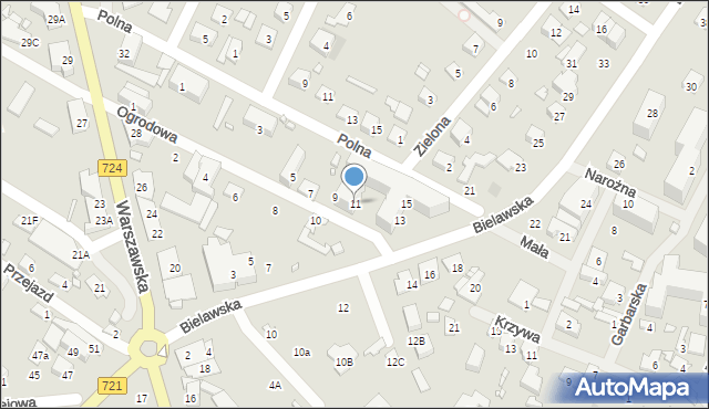 Konstancin-Jeziorna, Ogrodowa, 11, mapa Konstancin-Jeziorna