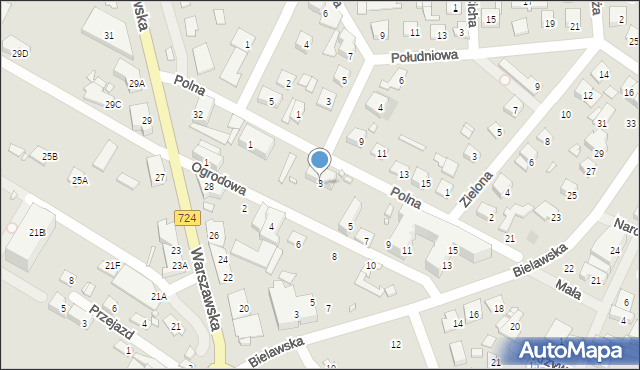 Konstancin-Jeziorna, Ogrodowa, 3, mapa Konstancin-Jeziorna