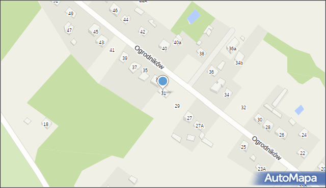 Korytów A, Ogrodników, 31, mapa Korytów A