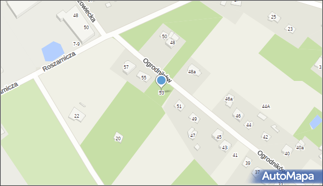 Korytów A, Ogrodników, 53, mapa Korytów A