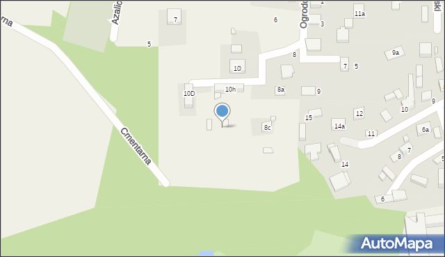 Koszęcin, Ogrodowa, 12b, mapa Koszęcin