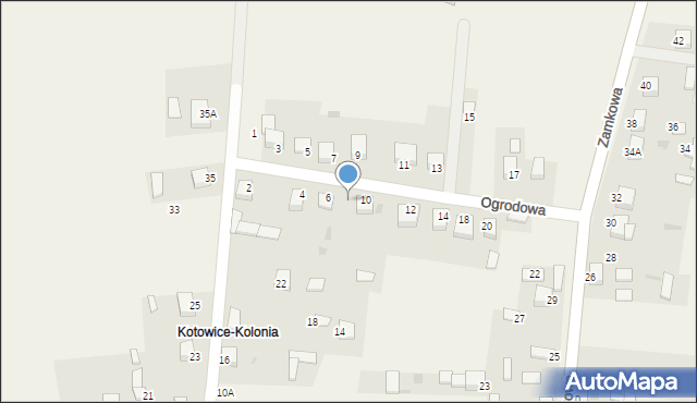 Kotowice, Ogrodowa, 8, mapa Kotowice