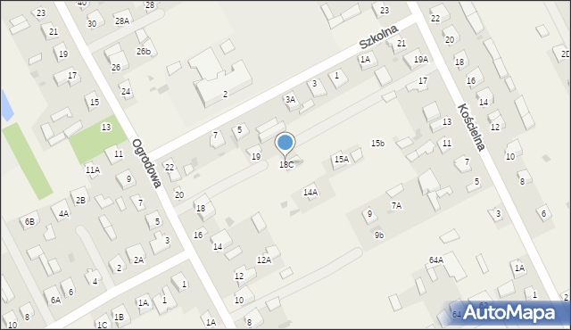 Kotuń, Ogrodowa, 18C, mapa Kotuń