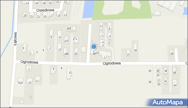 Kryspinów, Ogrodowa, 29, mapa Kryspinów