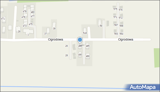 Kryspinów, Ogrodowa, 38, mapa Kryspinów