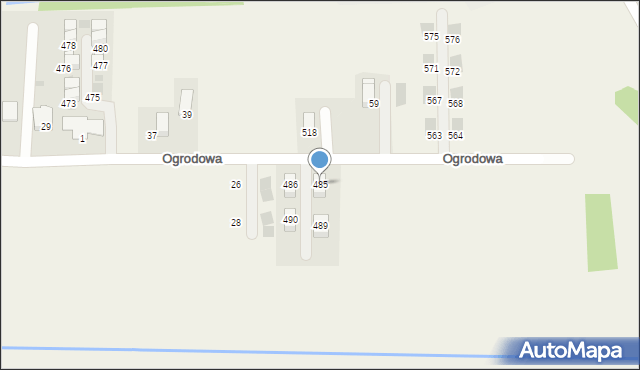 Kryspinów, Ogrodowa, 50, mapa Kryspinów