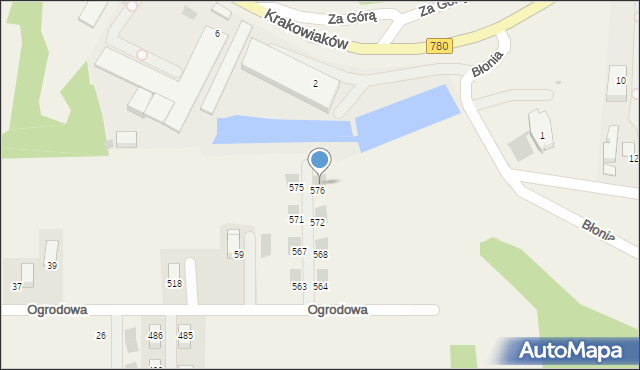 Kryspinów, Ogrodowa, 77, mapa Kryspinów