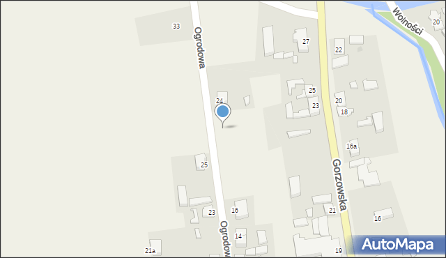 Krzeszyce, Ogrodowa, 22, mapa Krzeszyce