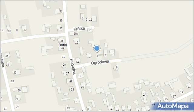Łaszczówka, Ogrodowa, 3, mapa Łaszczówka
