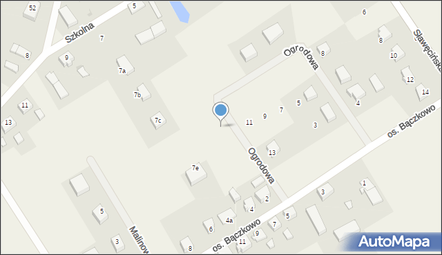 Lichnowy, Ogrodowa, 20, mapa Lichnowy