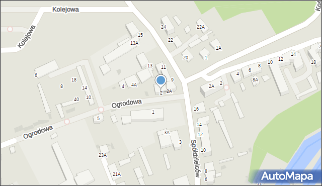 Lidzbark Warmiński, Ogrodowa, 2, mapa Lidzbark Warmiński