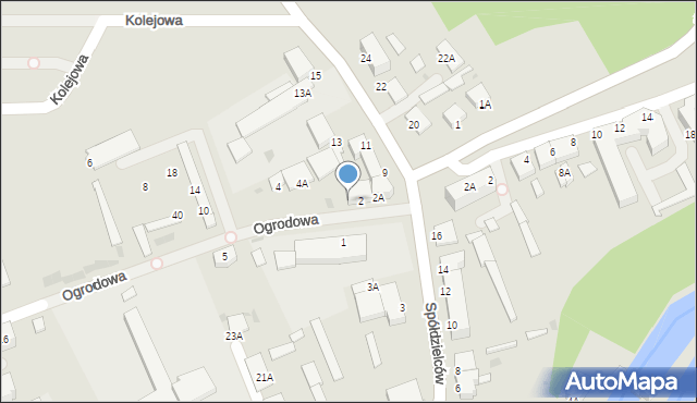 Lidzbark Warmiński, Ogrodowa, 3, mapa Lidzbark Warmiński