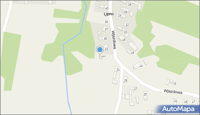 Lipno, Ogrodowa, 3, mapa Lipno