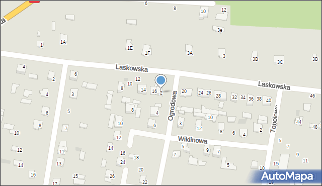 Łochów, Ogrodowa, 2, mapa Łochów