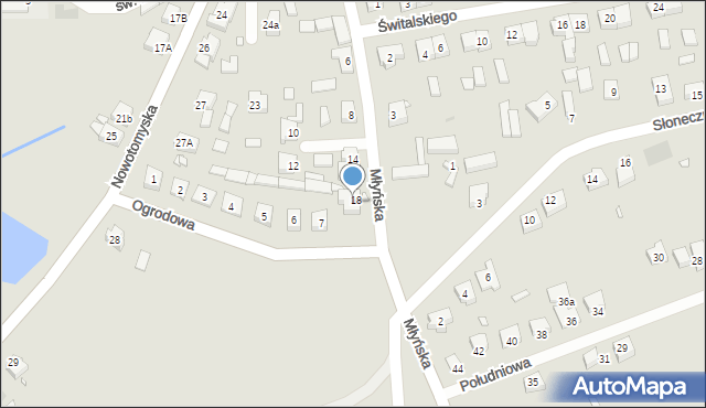 Lwówek, Ogrodowa, 8, mapa Lwówek