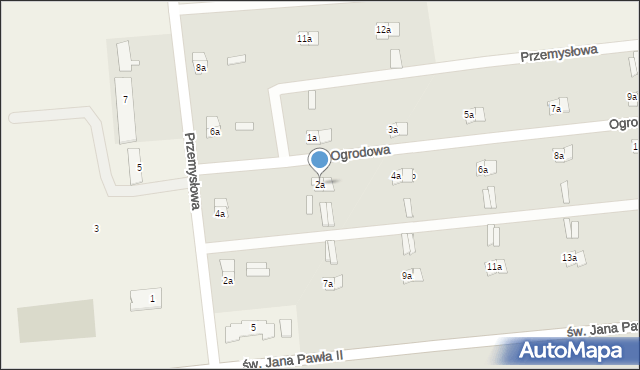 Machnów Nowy, Ogrodowa, 2a, mapa Machnów Nowy