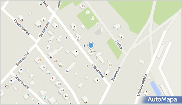 Maciejowice, Ogrodowa, 6, mapa Maciejowice